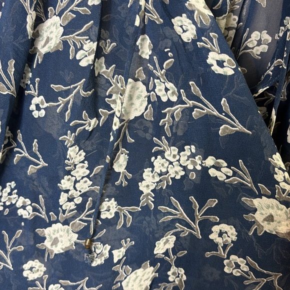 Ulla Johnson Rosine 100% Silk Sheer Blouse Top In Azure Blue size 0 - Picture 11 of 15